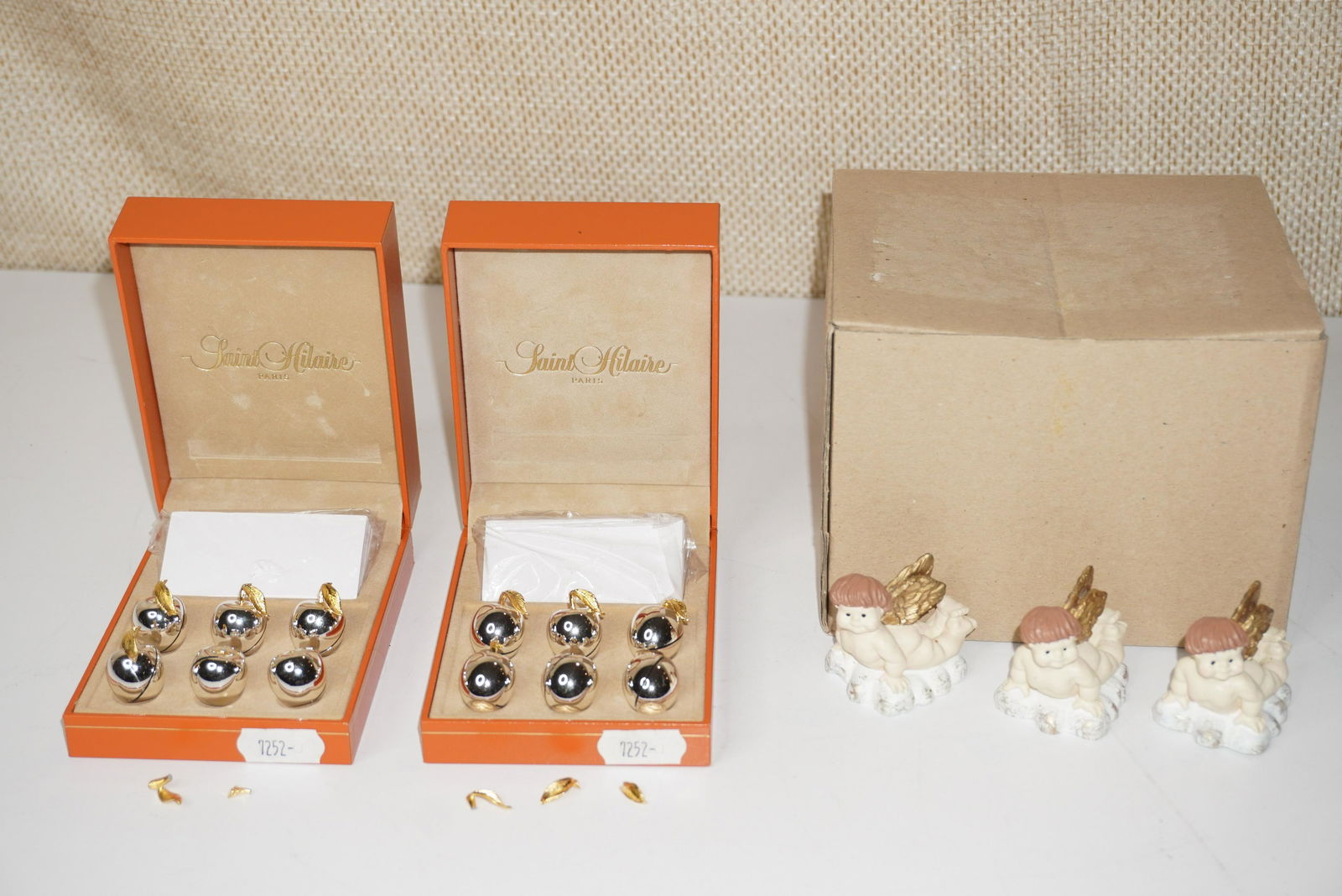 A GROUP OF ASST' PLACE CARD HOLDERS (1 of 7)