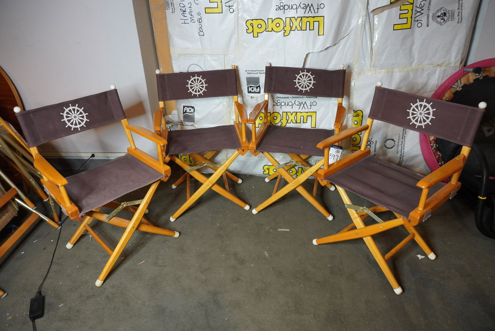 4 WOODEN DIRECTOR'S CHAIRS (1 of 6)