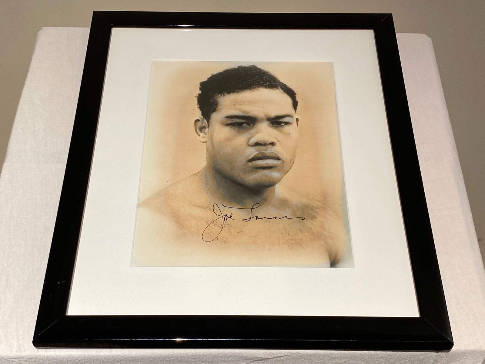 Certified Joe Lewis Autographed Hand Colored Photograph (1 of 7)