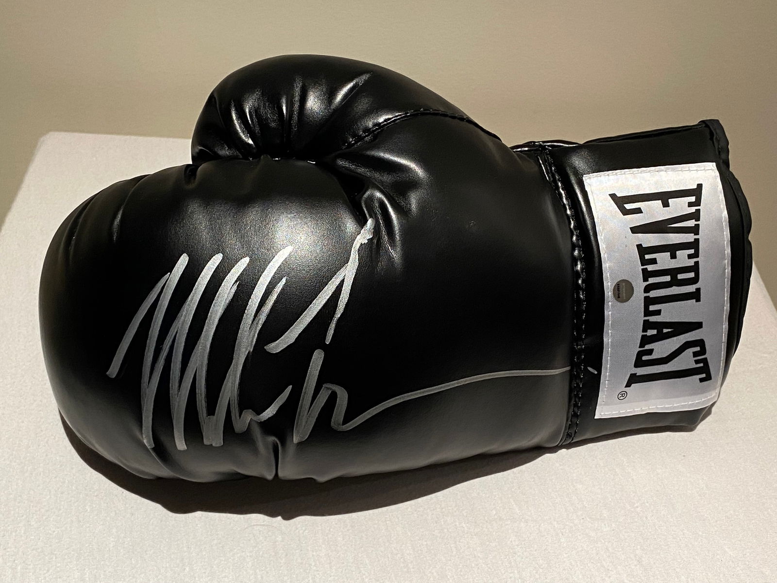Certified Mike Tyson Autographed Black Everlast Glove (1 of 8)