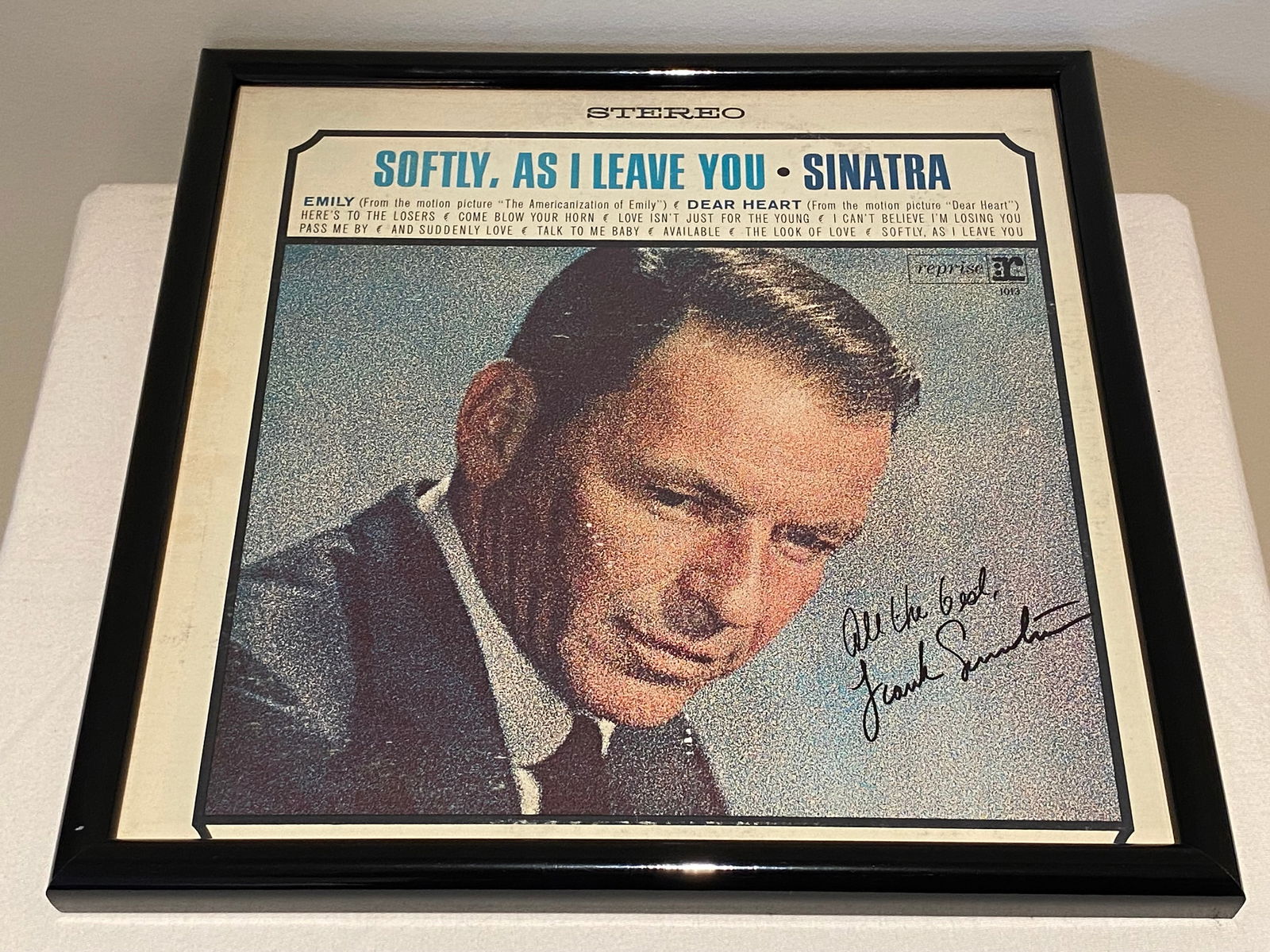 Certified Frank Sinatra Signed "Softly, As I Leave You"  Album Cover (1 of 7)