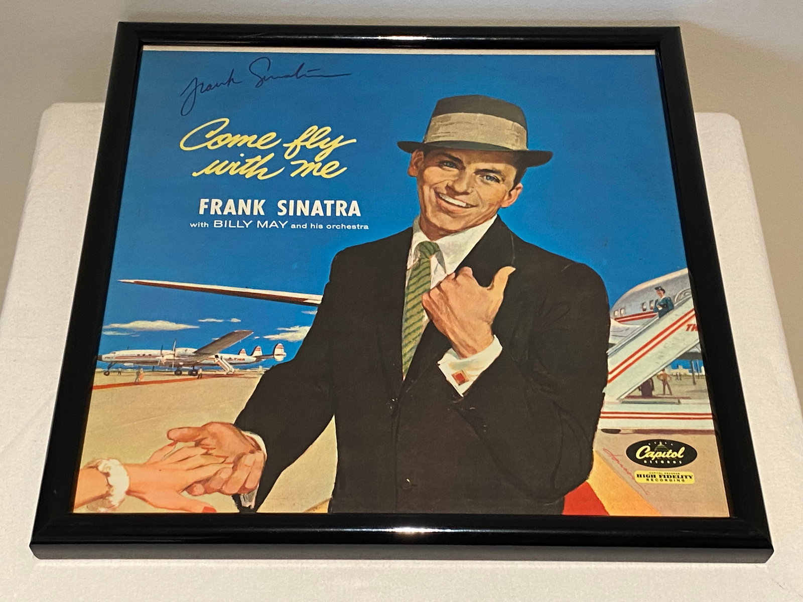 Certified Frank Sinatra Signed " Come Fly With Me " Album Cover (1 of 7)