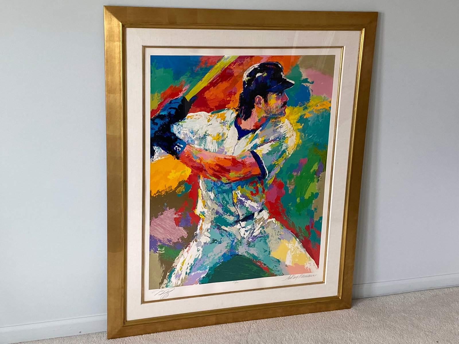 Mike Piazza Signed Serigraph, signed Leroy Neiman and Mike Piazza (1 of 9)