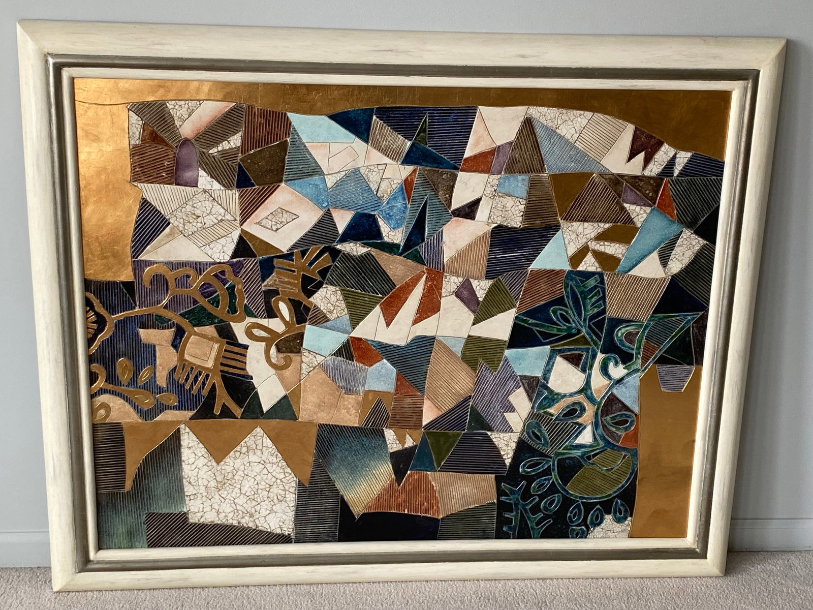 Framed Abstract Acrylic on Board (1 of 7)