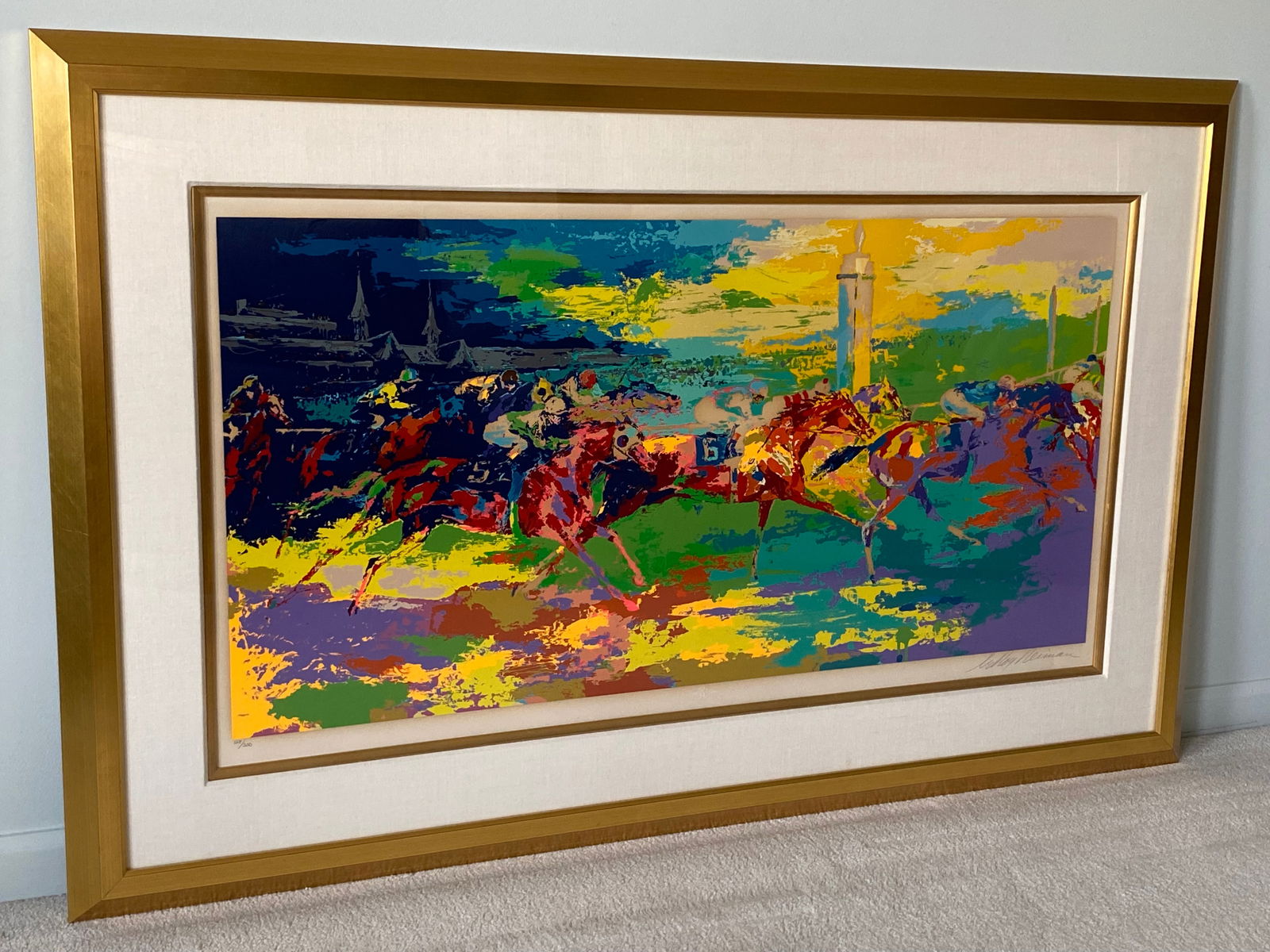 1979 "Kentucky Derby" Signed and Numbered Serigraph by LeRoy Neiman (1 of 11)