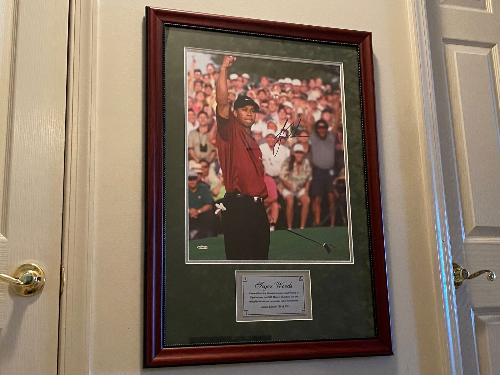 Certified Tiger Woods Signed and Numbered "2001 Masters Champion" Photograph (1 of 10)