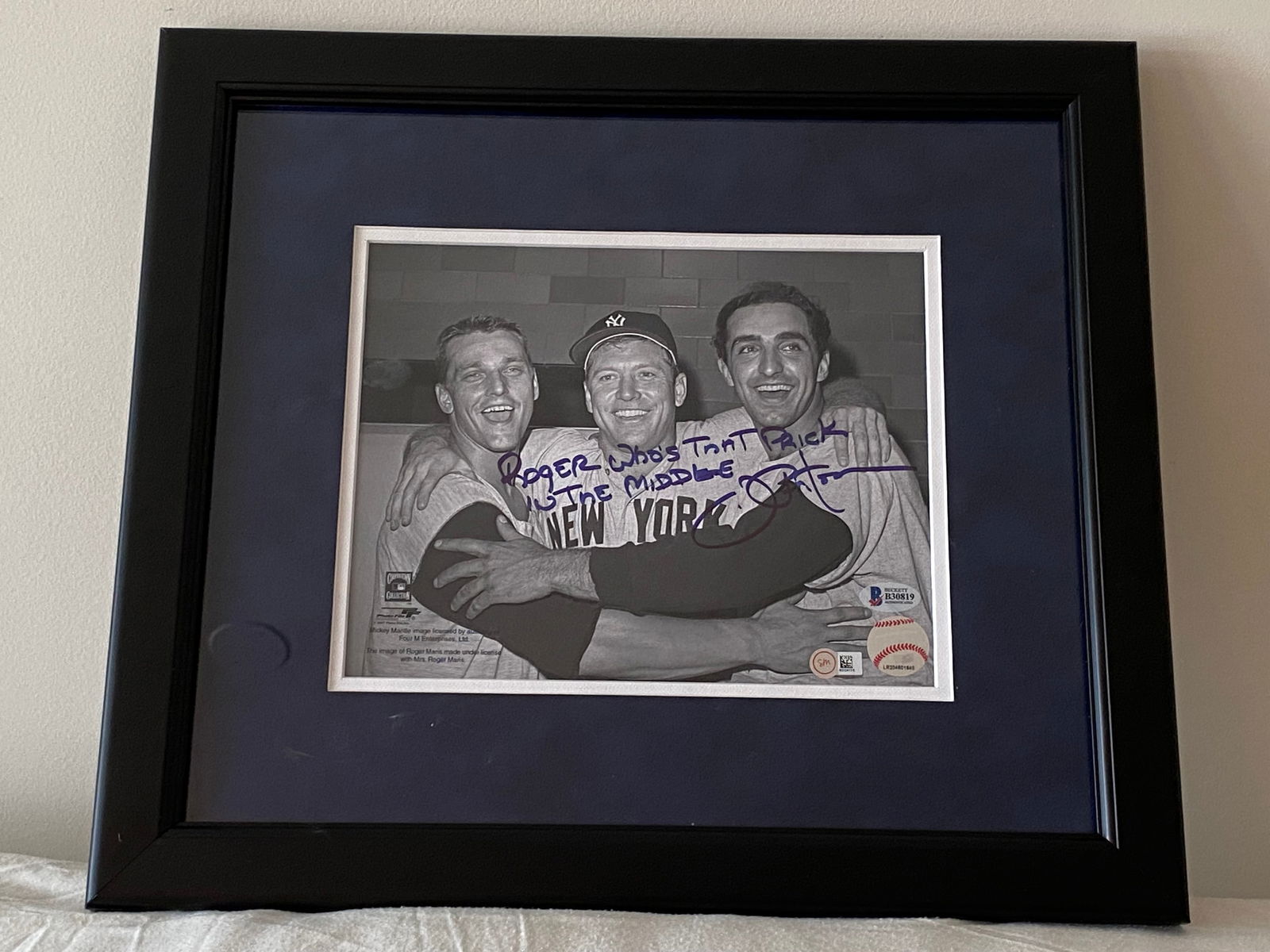 Certified Joe Pepitone Signed 8 x 10 Inscribed Photograph (1 of 8)