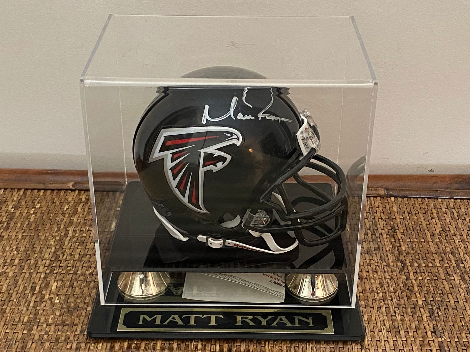 Certified Matt Ryan Signed Atlanta Falcons Mini Helmet (1 of 6)