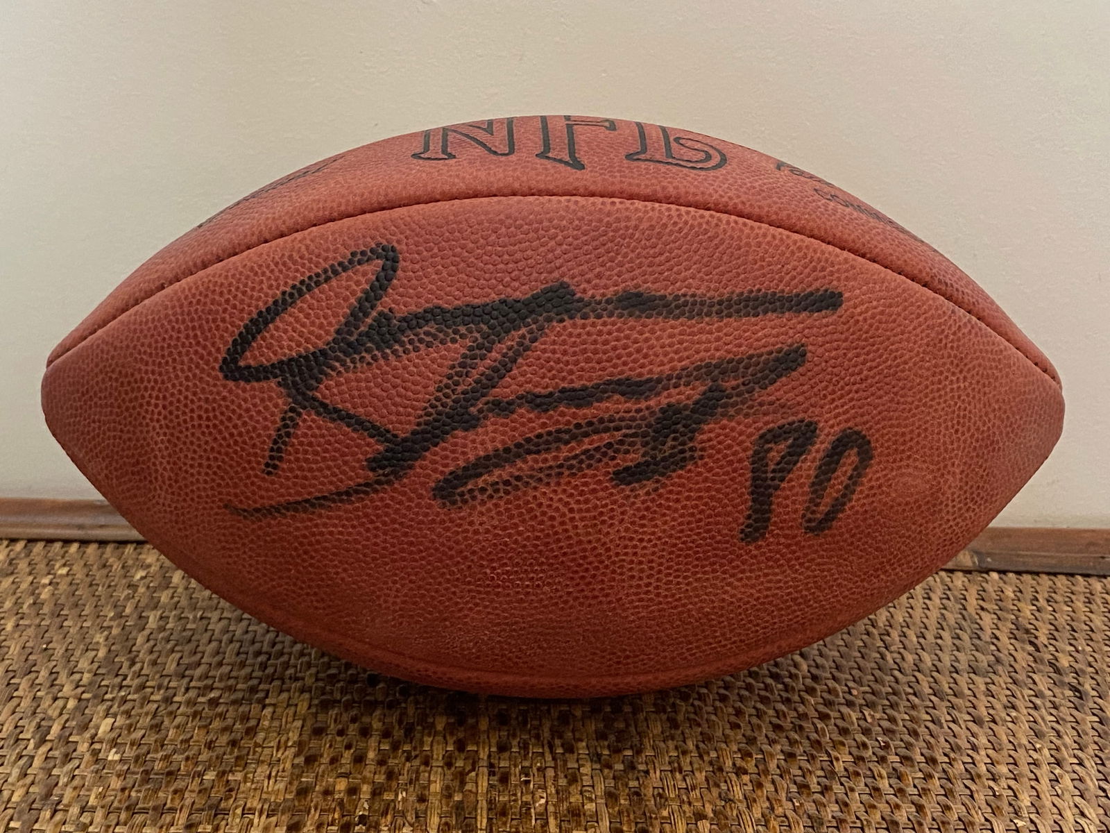 Certified JEREMY SHOCKEY NY GIANTS SIGNED WILSON NFL FOOTBALL (1 of 7)