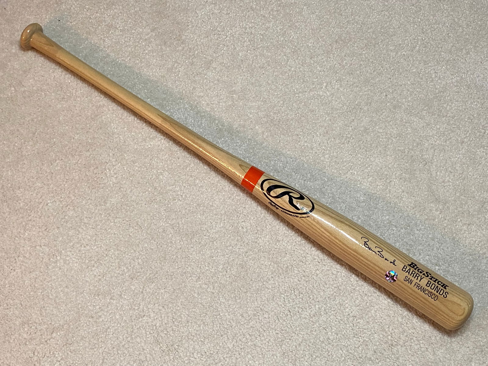 Certified Barry Bonds Signed Rawlings Baseball Bat (1 of 9)