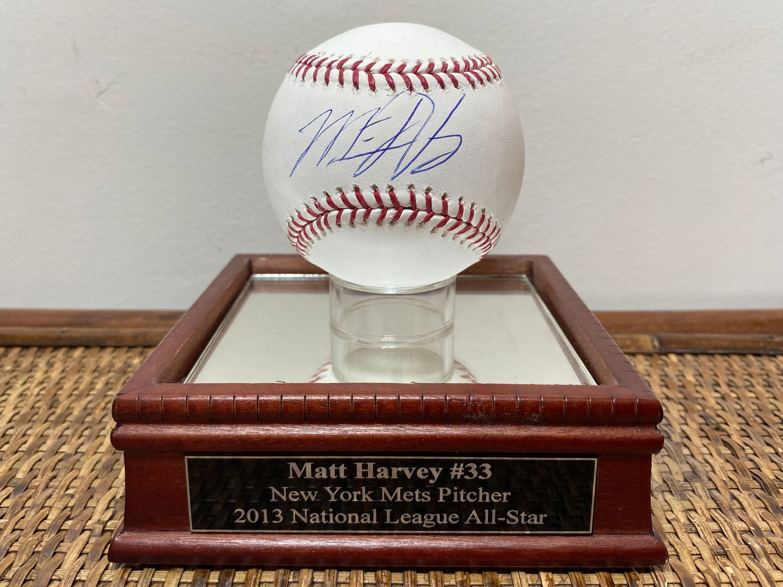 Certified Matt Harvey Signed MLB Baseball (1 of 5)