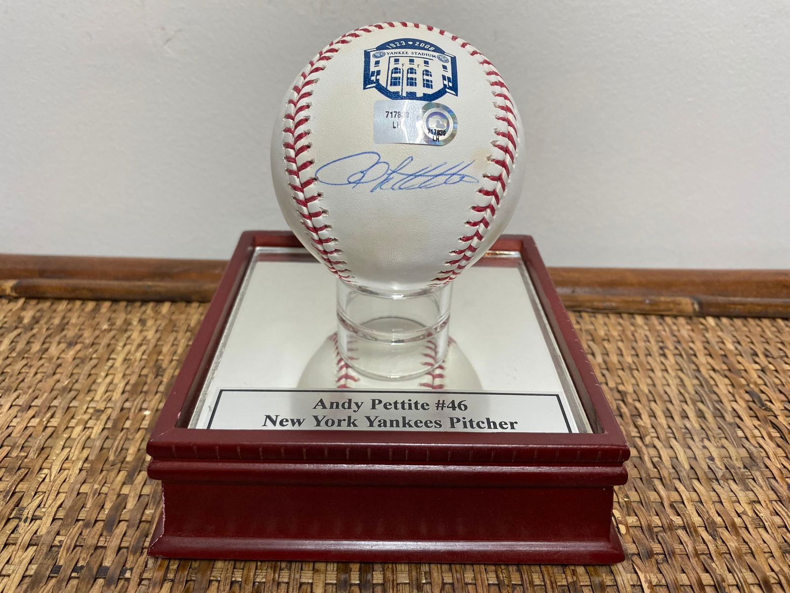 Certified Andy Pettite Signed MLB Baseball (1 of 5)