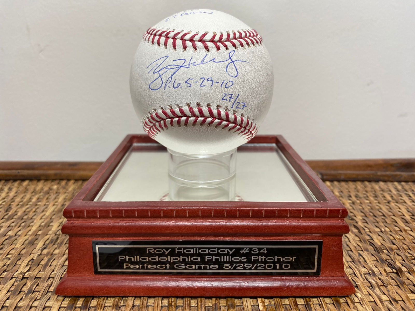 Certified Roy Halladay Perfect Game Signed MLB Baseball (1 of 7)