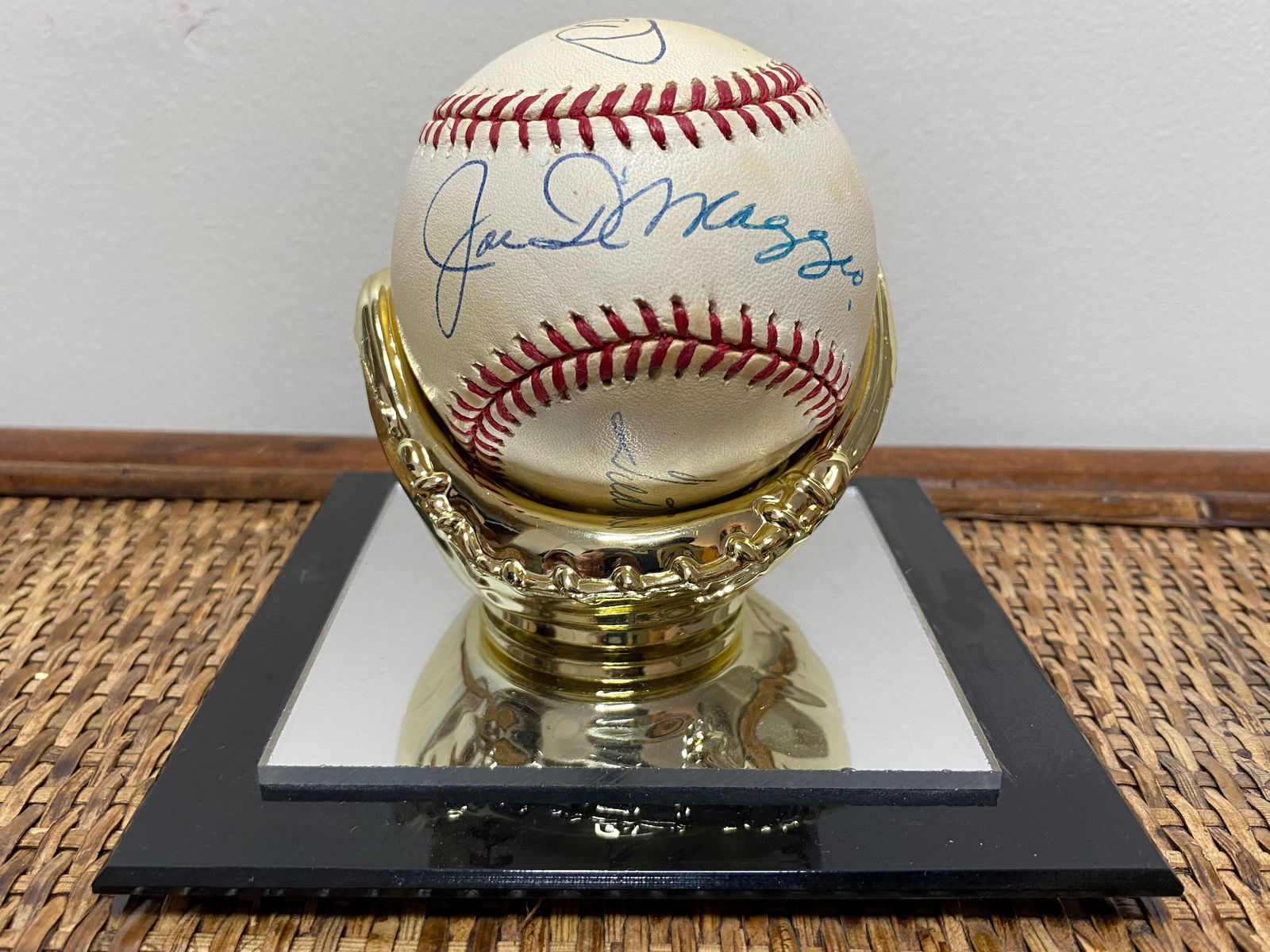 Mickey Mantle, Joe DiMaggio and Ted Williams Signed AL Baseball (1 of 6)