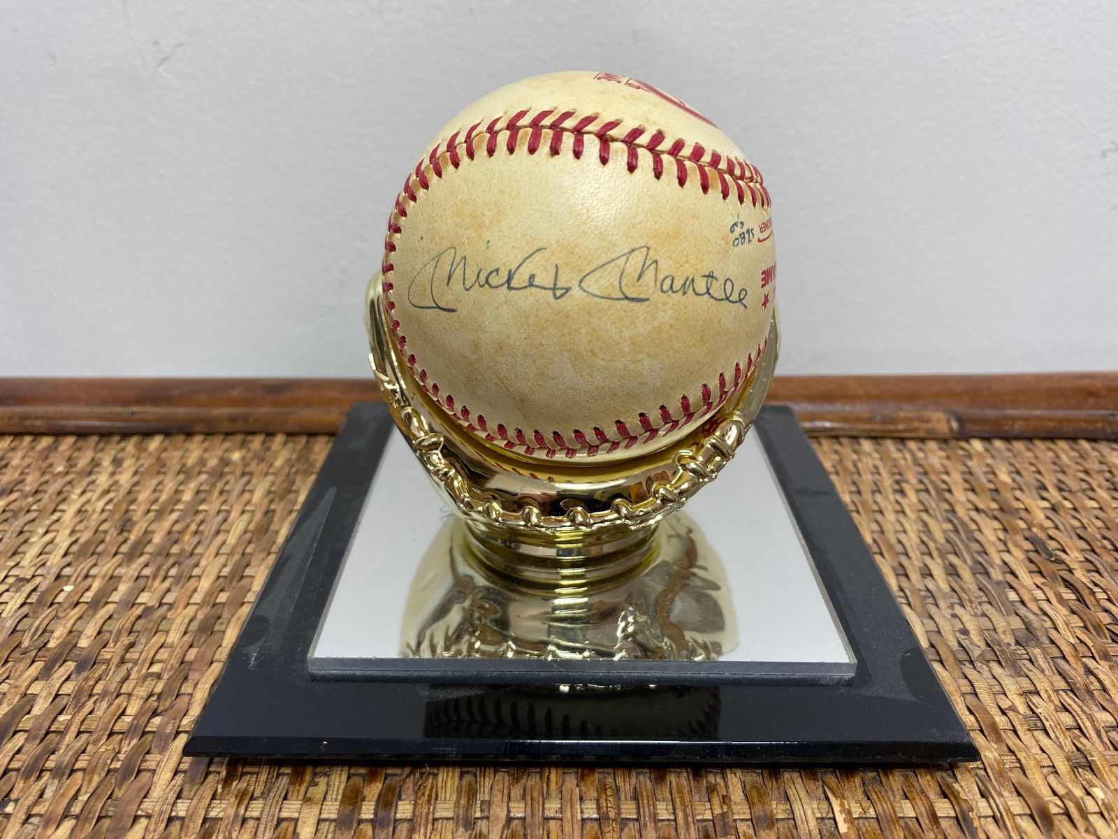 Mickey Mantle and Joe DiMaggio Signed 1979 All Star Game Ball (1 of 8)