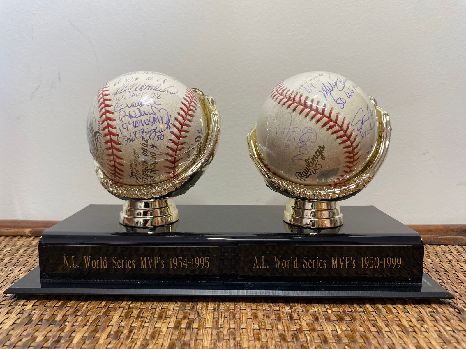 Certified Multi-Signed 1950's-1990's World Series MVP's Baseballs (2 Pieces) (1 of 17)