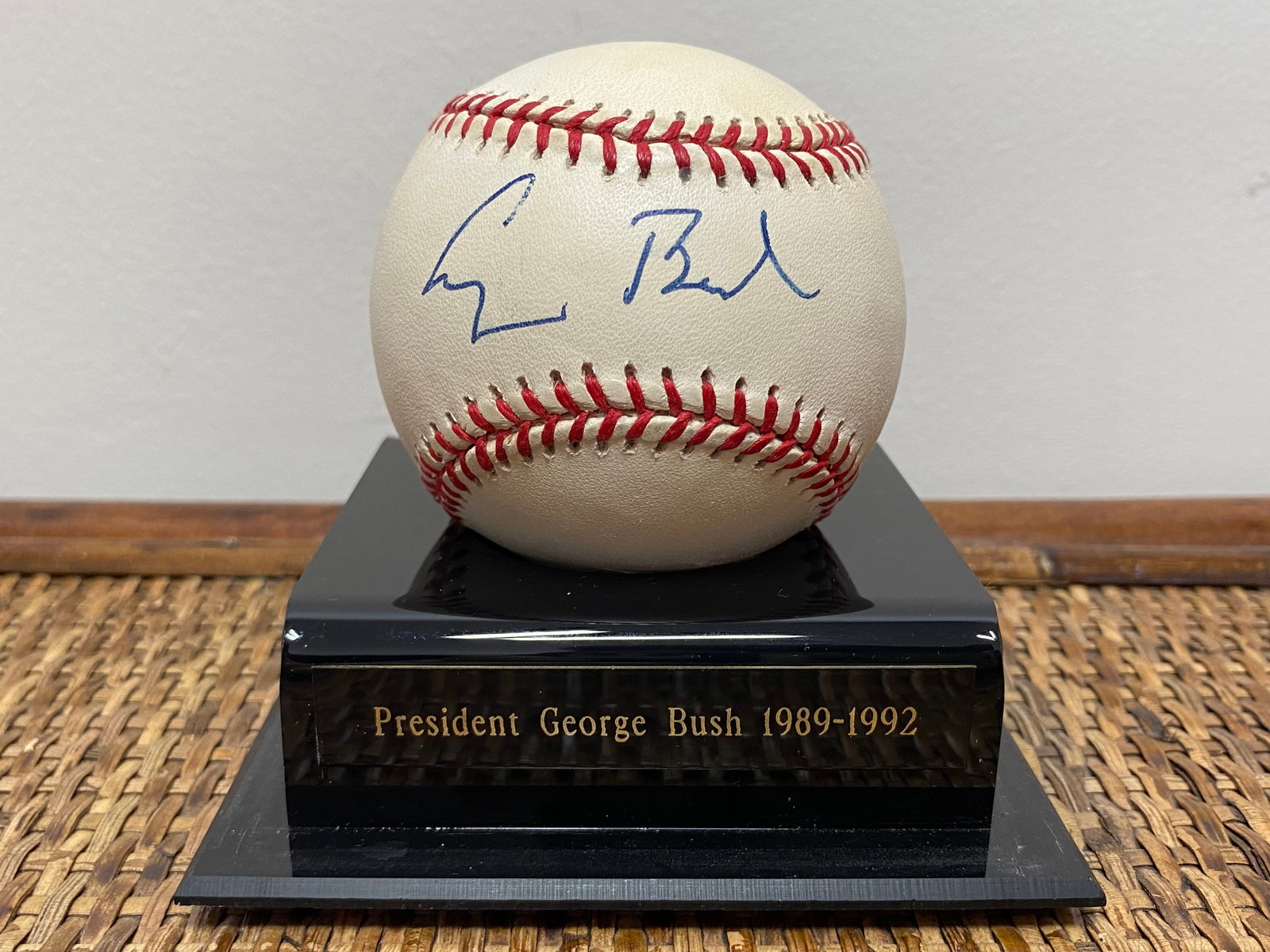Certified President George Bush Signed MLB Baseball (1 of 6)