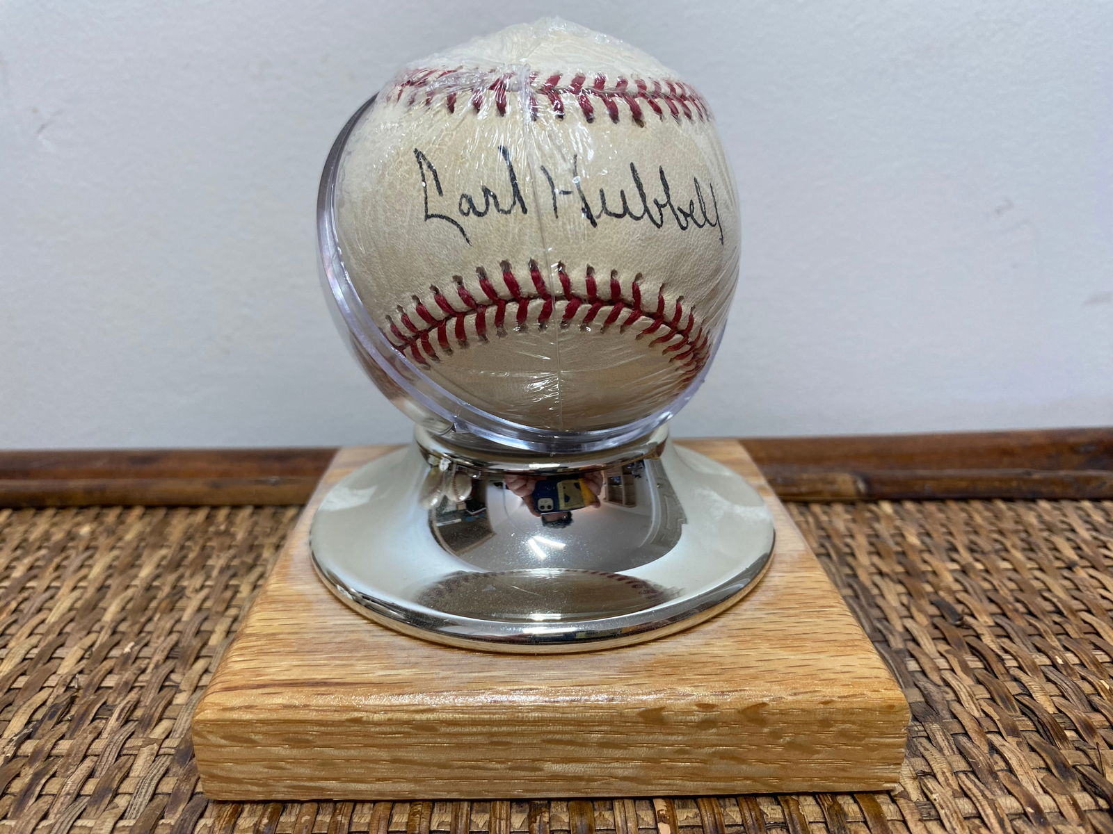 Numbered Carl Hubbell Signed NL Baseball (1 of 6)