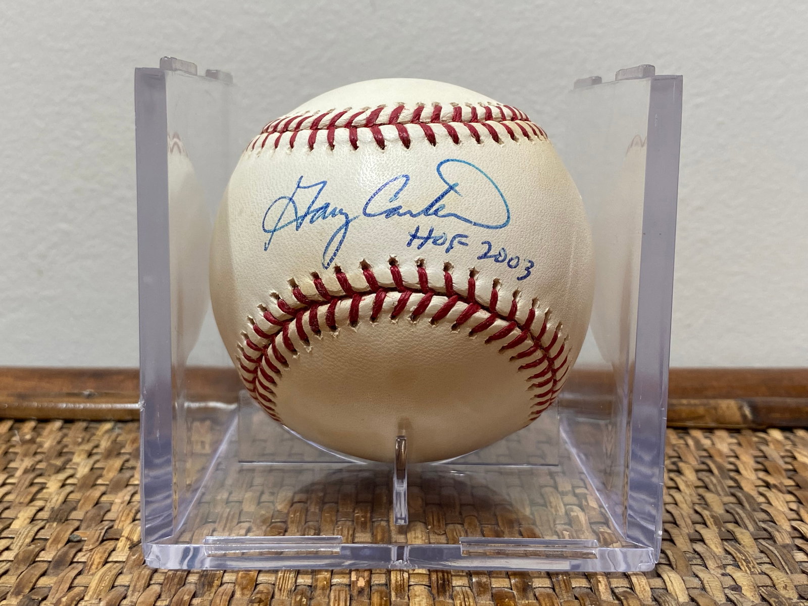 Certified Gary Carter Signed MLB Baseball (1 of 8)