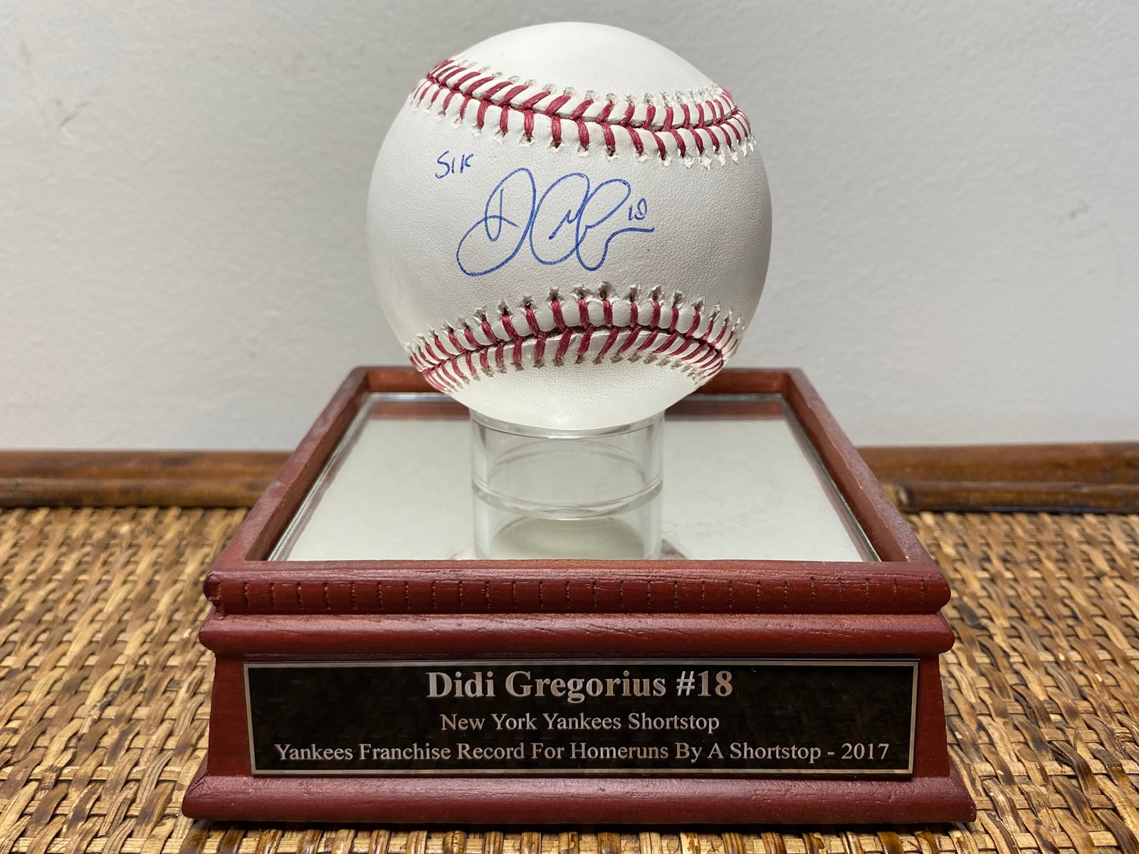 Certified Didi Gregorius Signed MLB Baseball (1 of 6)