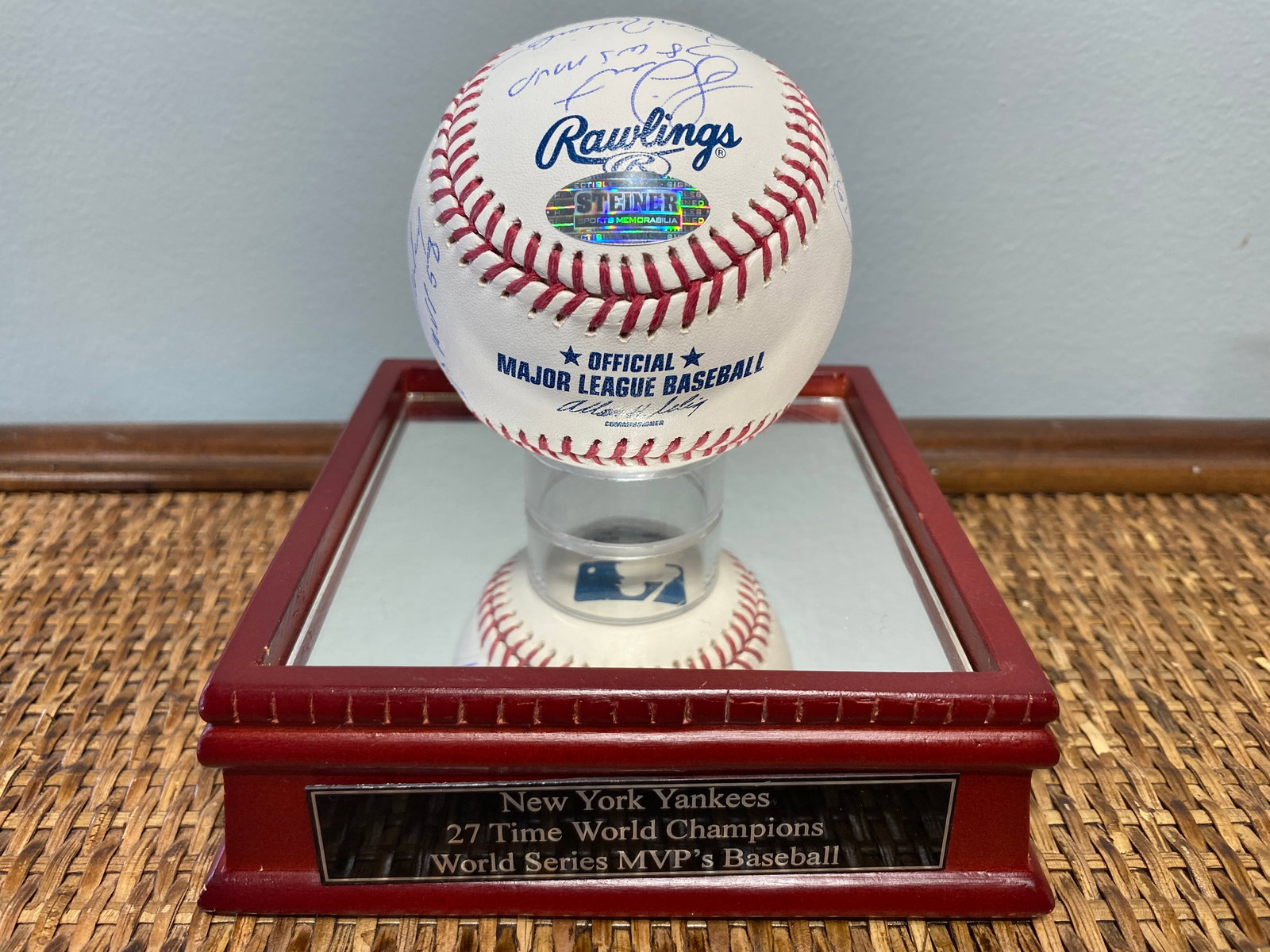 Certified NY Yankees 27 Time World Champions World Series MVP's Signed MLB Baseball (1 of 10)