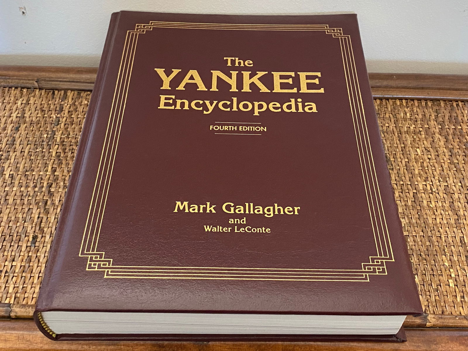 Authenticated The Yankee Encylopedia Fourth Edition Leatherbound Book By Mark Gallerger and Walter (1 of 9)