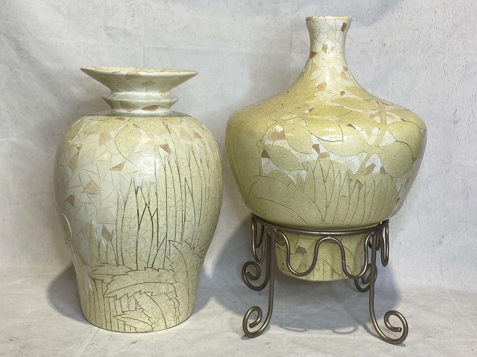 Lam Lee Urn Shaped Ceramic Vessels (2 Pieces) (1 of 4)