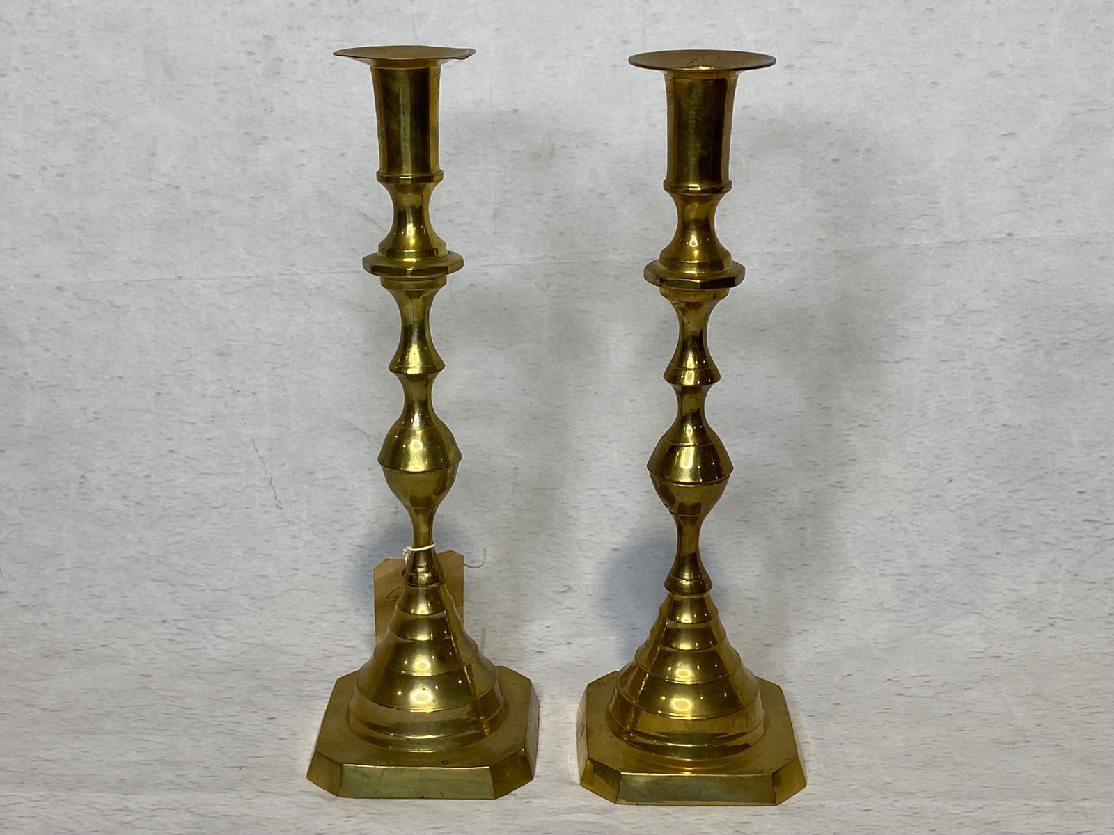 Vintage Pair of Brass Candlesticks (1 of 4)