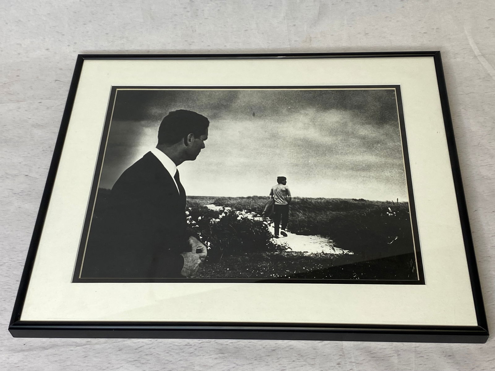 Robert and John Kennedy Nat Fein Signed Black and White Photograph (1 of 5)