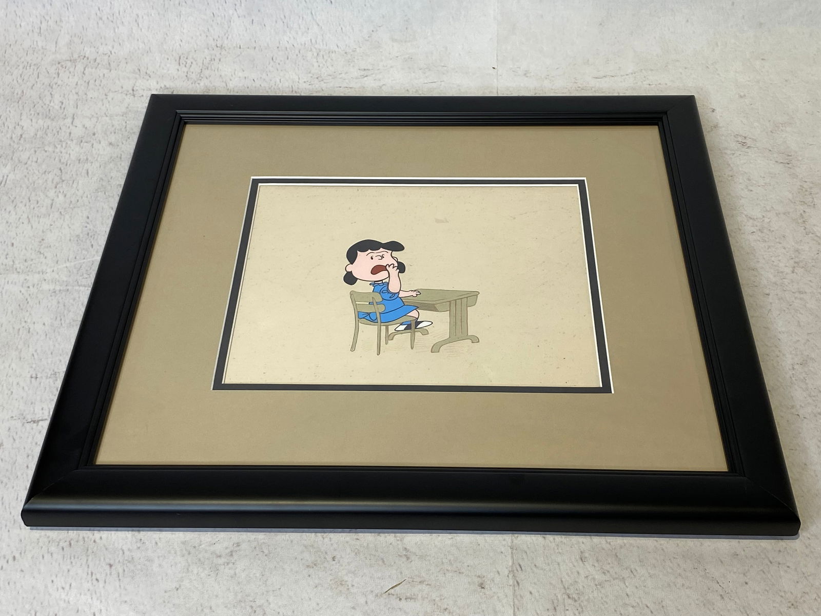 Certified Original Master Set-up Animation Cel of Lucy Van Pelt (1 of 5)