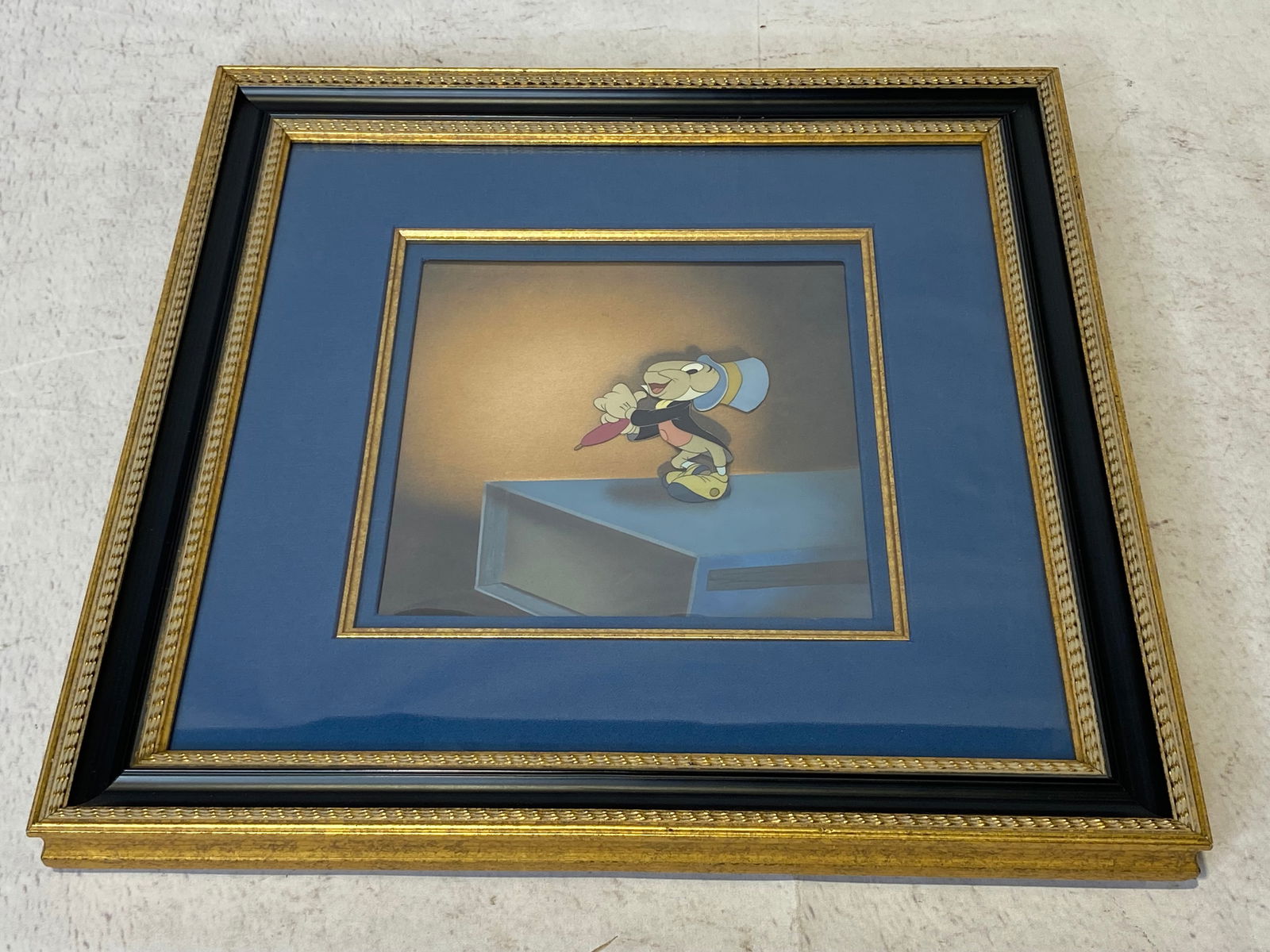 Certified Original Production Cel of Jiminy Cricket from Pinocchio (1940) (1 of 5)