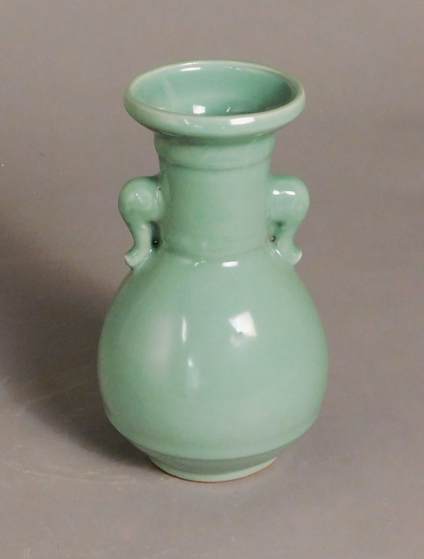 Celadon Vase w/ Elephant Handles Song Dynasty (1 of 8)