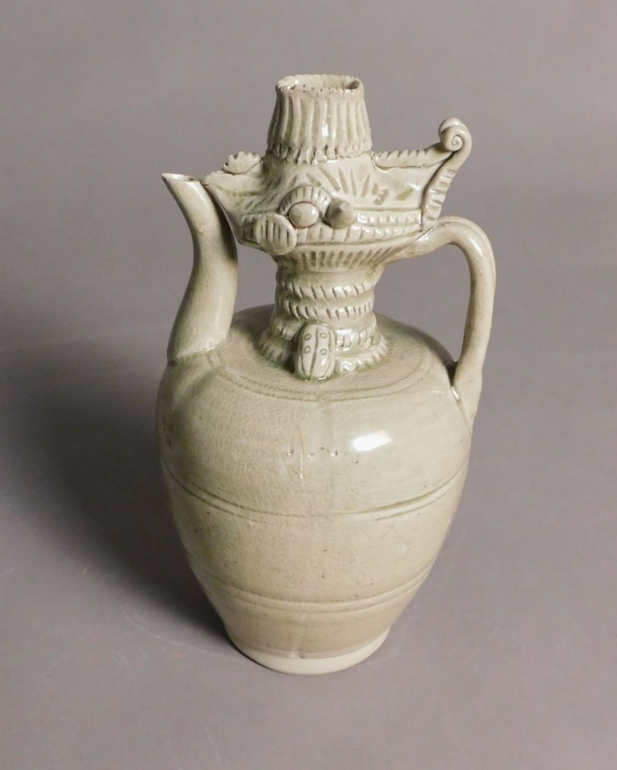 Phoenix Head Celadon Pottery Yueyao Ewer Tang Dynasty (1 of 9)
