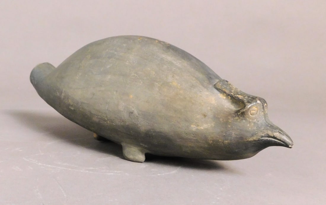 Pottery Water-Bird Ewer Neolithic Period Liangzhu Culture (1 of 12)