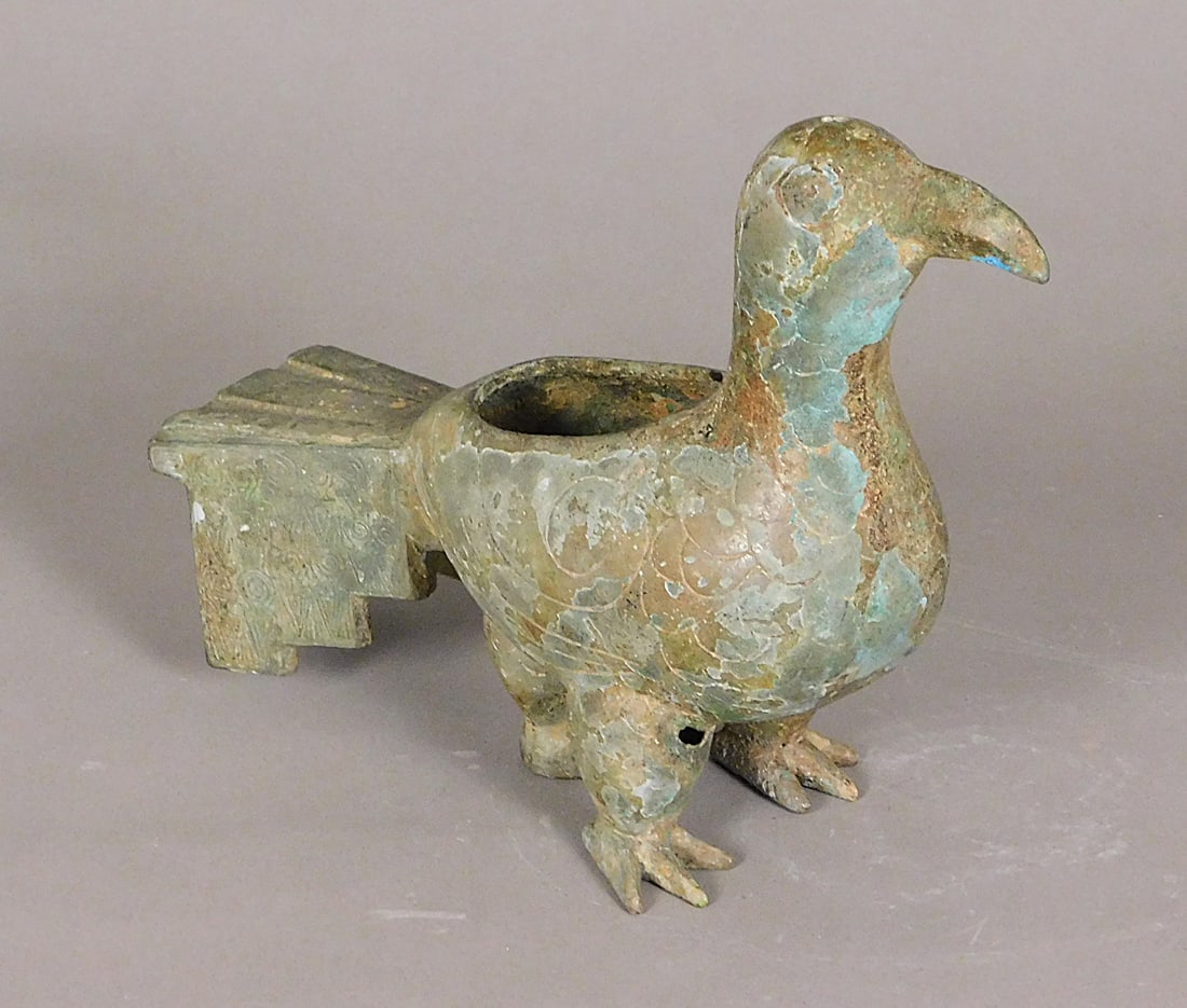Bronze Bird Form Vessel Shang Dynasty (1 of 14)