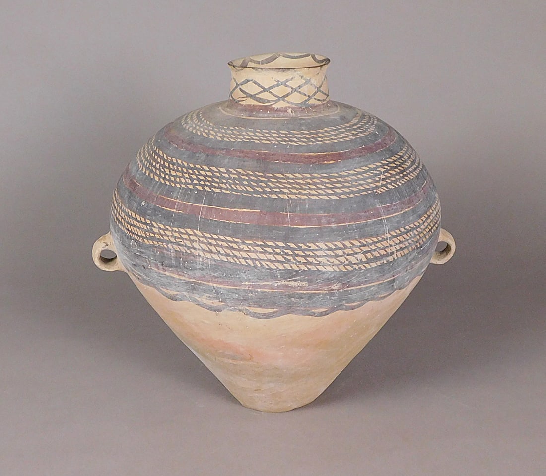 Large Painted Pottery Jar Neolithic Period (1 of 9)