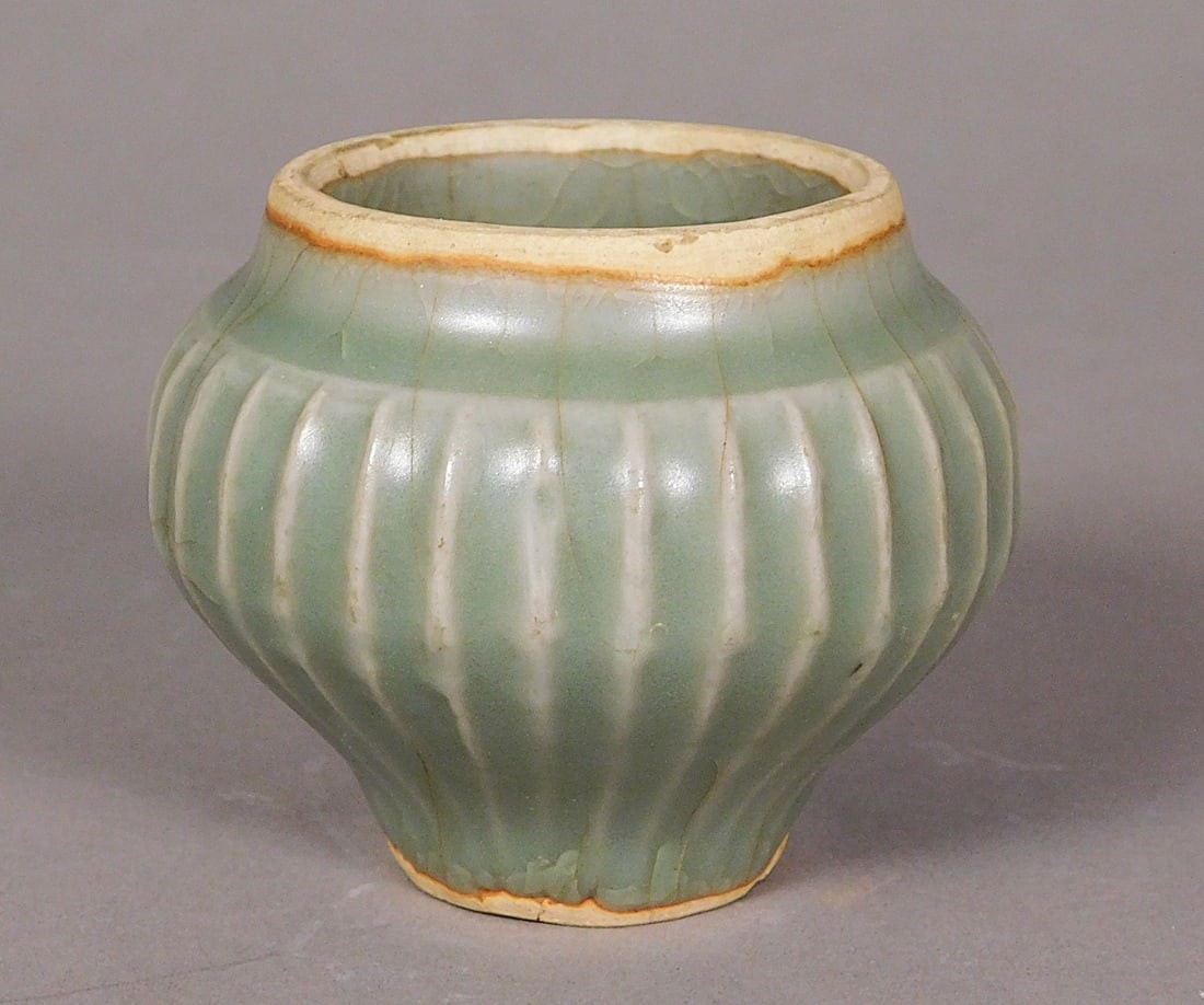 Small Longquan Celadon Jar Song Dynasty (1 of 6)