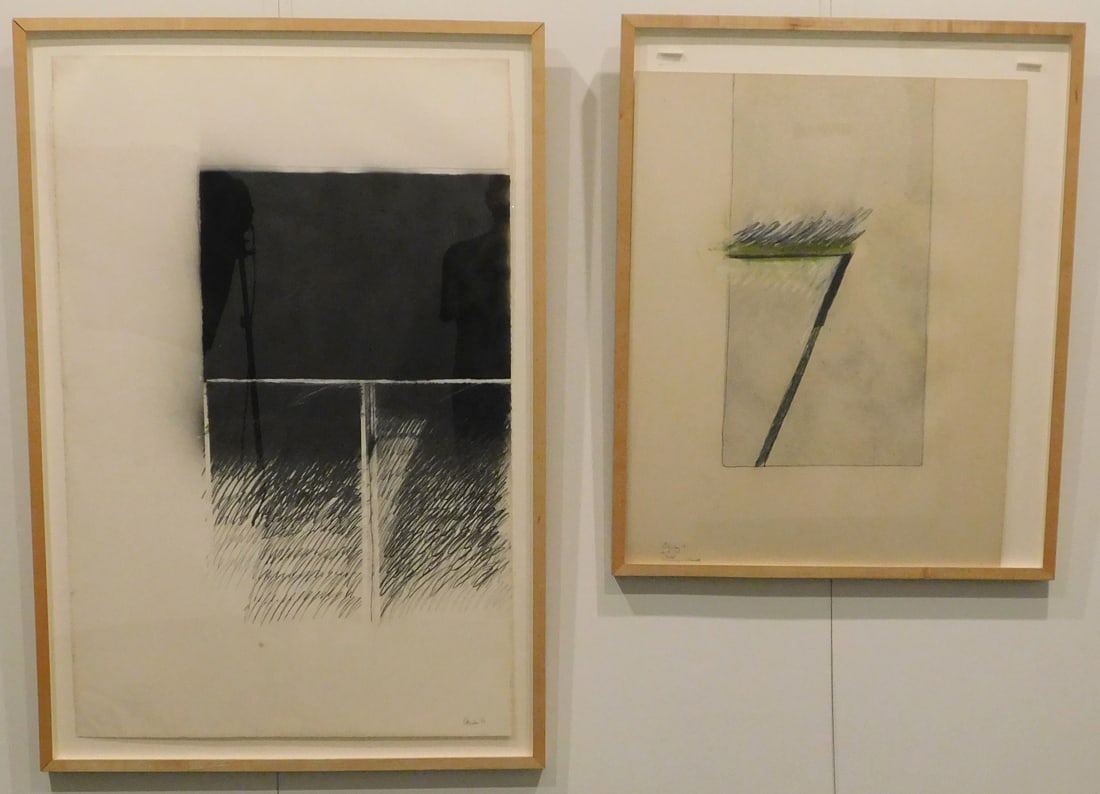 Group Contemporary Charcoal and Pastel on Paper Abstracts signed (1 of 19)