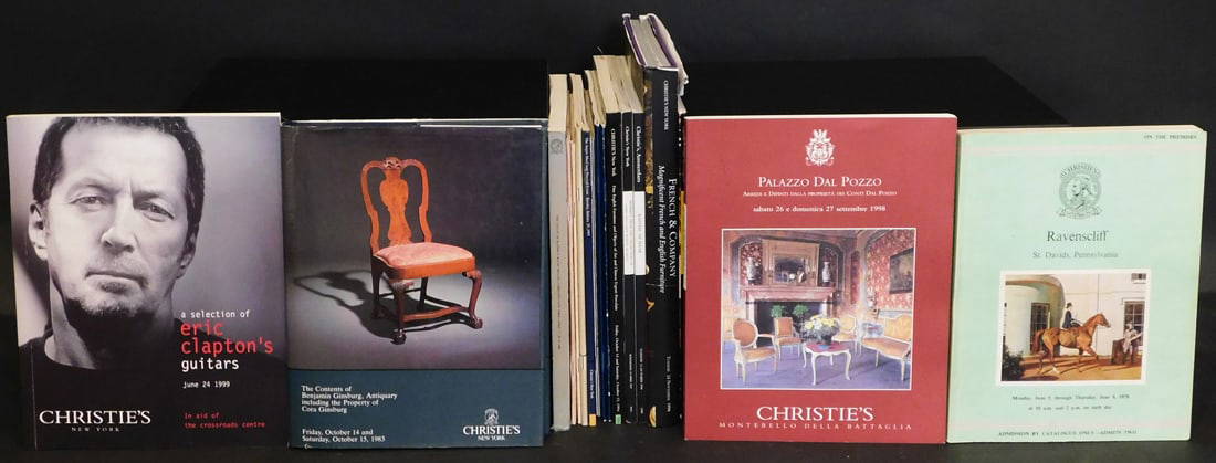 A Collection of Christie's Catalogs Decorative Arts, Furniture, Jewelry, Art, Single Owner 1980's