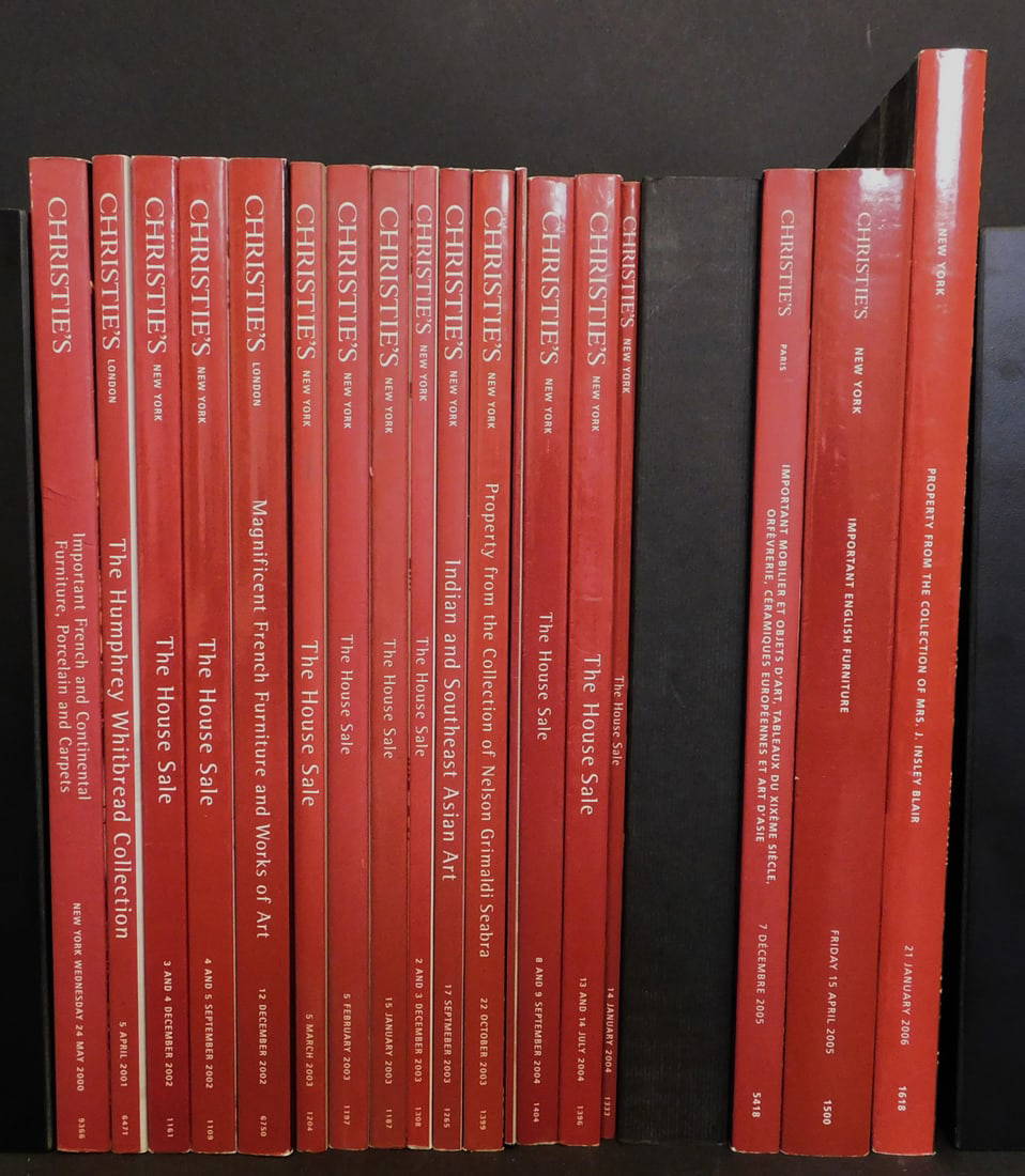 A Collection of Christie's Catalogs Decorative Arts, Furniture, Art, Single Owner 2000's