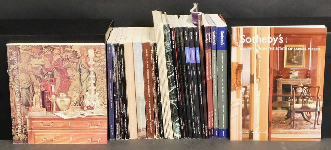 A Collection of Sotheby's Catalogs Decorative Arts, Furniture, Art, Single Owner 1970's-2007