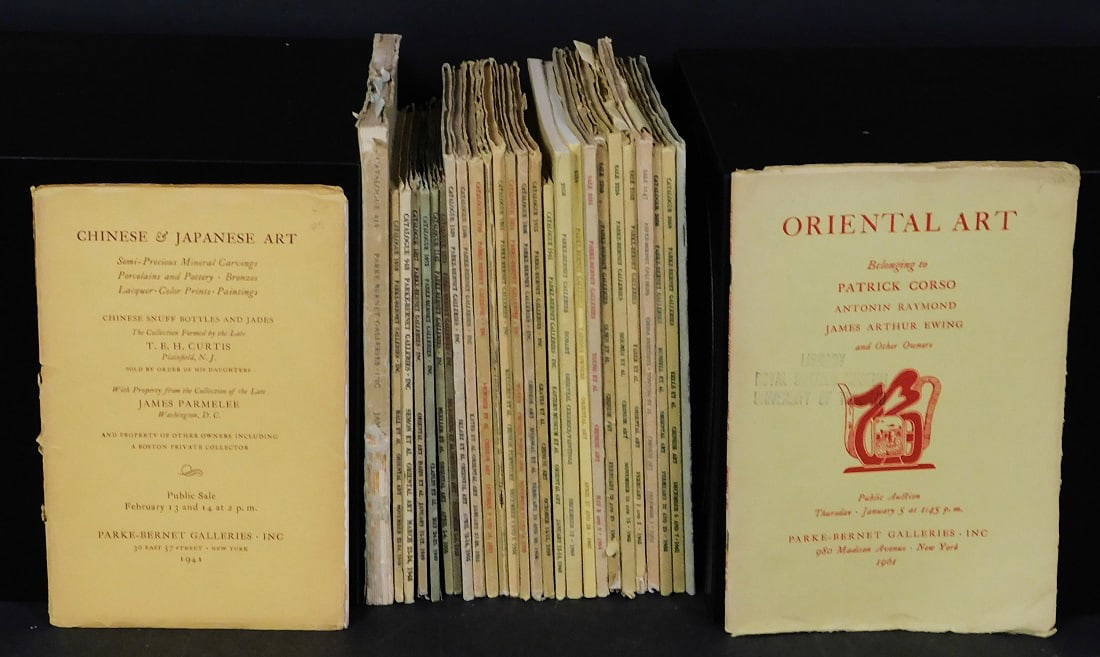 A Collection of Parke Bernet Galleries Chinese and Asian Art Catalogs 1941-1969