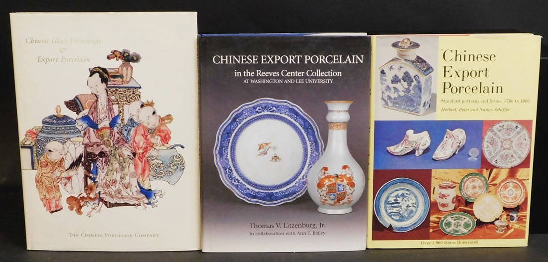 A Collection of Books on Chinese Export Porcelains