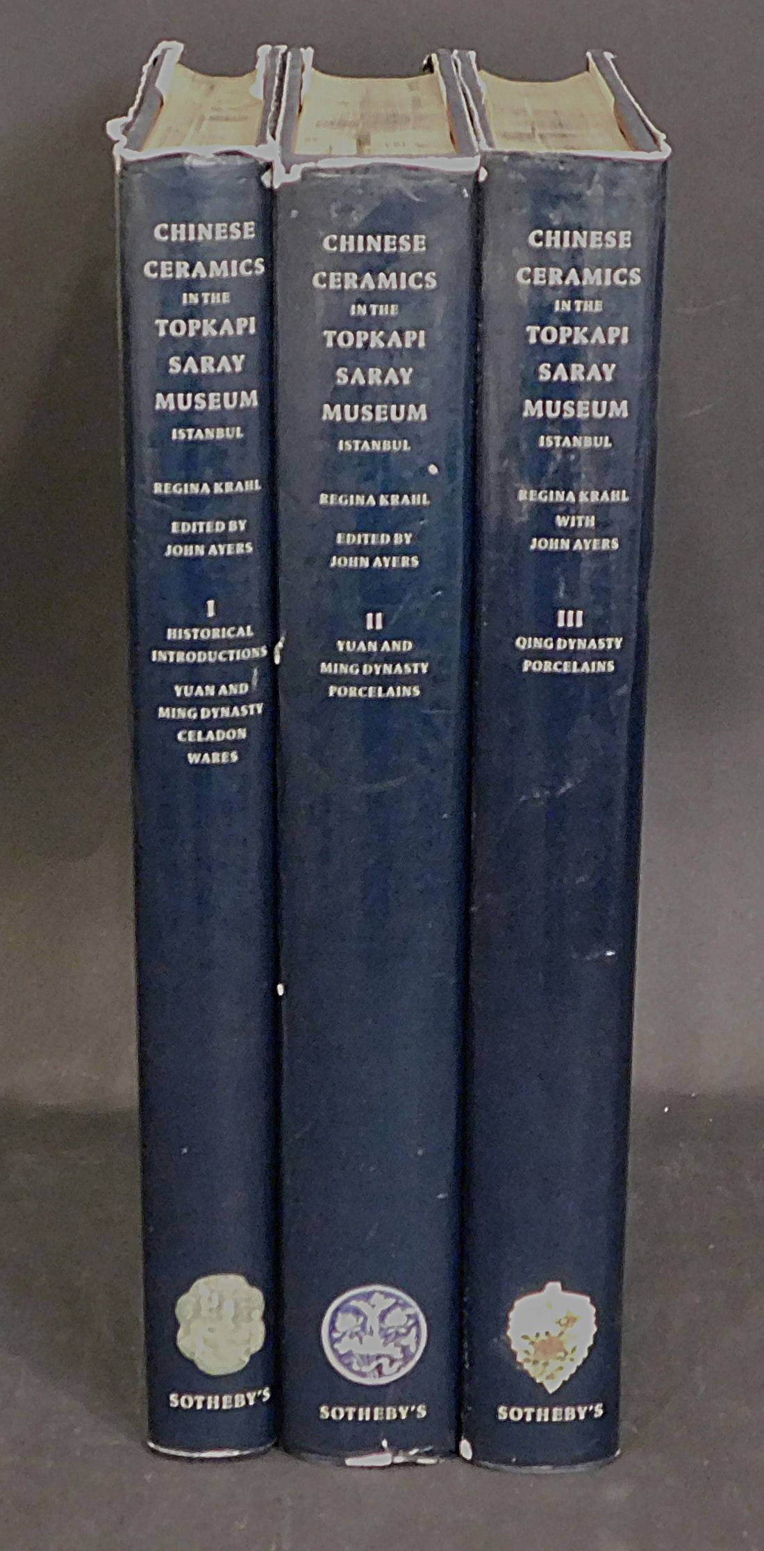 Complete Set \"Chinese Ceramics in the Topkapi Saray Museum Instanbul\" Regina Krahl 1986 22/1500