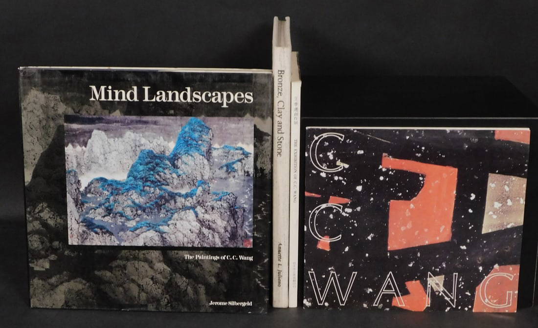 A Collection of Books on the Work and Collections of C.C. Wang (1907-2003) Signed
