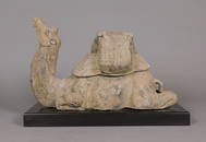 Painted Pottery Reclining Camel w/Removable Pack Tang Dynasty (618-907)
