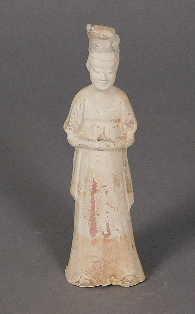 Painted Pottery Female Figure Tang Dynasty (1 of 9)