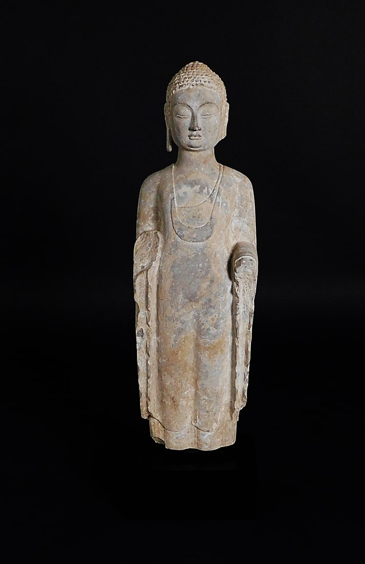 Carved Stone Buddha Northern Qing Dynasty (1 of 12)