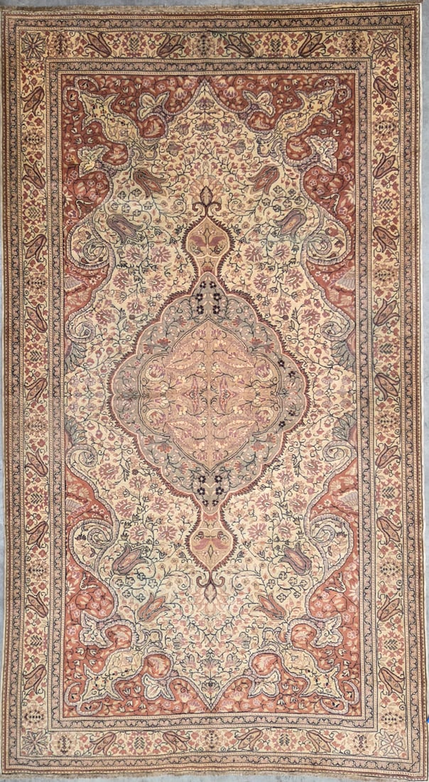 Cappadocia-M Area Rug, 7'-9" X 11'-6": Size: 7'-9" X 11'-6" Country of Origin: TUR Color: CRE Border: DB Advertised Retail Price: $ 6800 Tag No. 10410