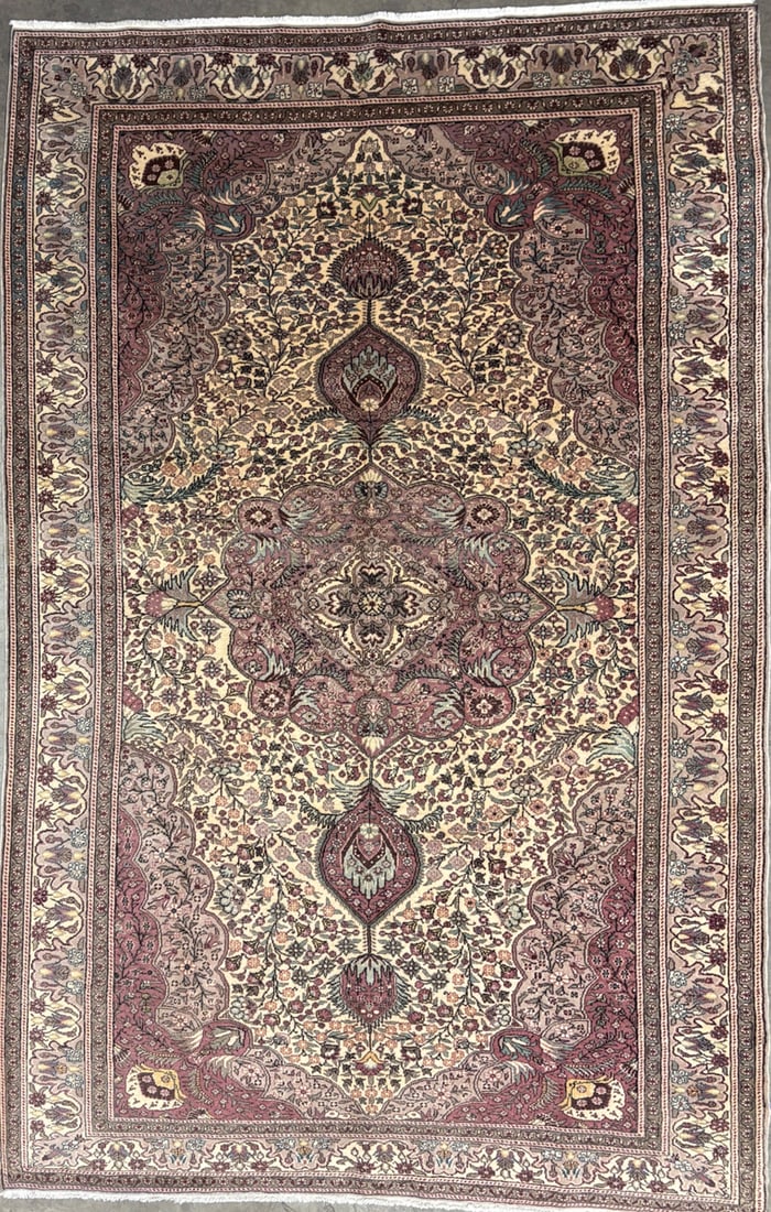 Cappadocia-M Area Rug, 6'-7" X 10'-6": Size: 6'-7" X 10'-6" Country of Origin: TUR Color: CRE Border: CRE Advertised Retail Price: $ 5500 Tag No. 10074